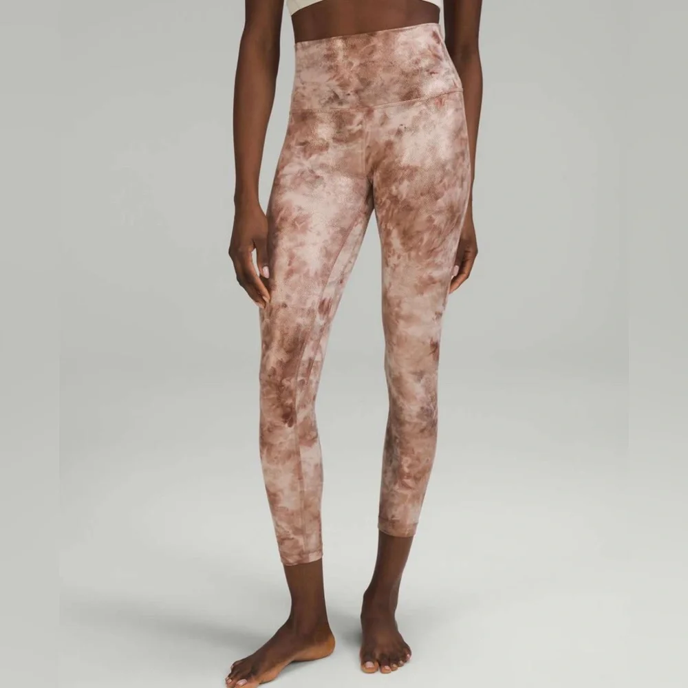 NWOT Lululemon Align High-Rise Pant 25" *Shine Diamond Dye Misty Shell C… - Picture 4 of 11